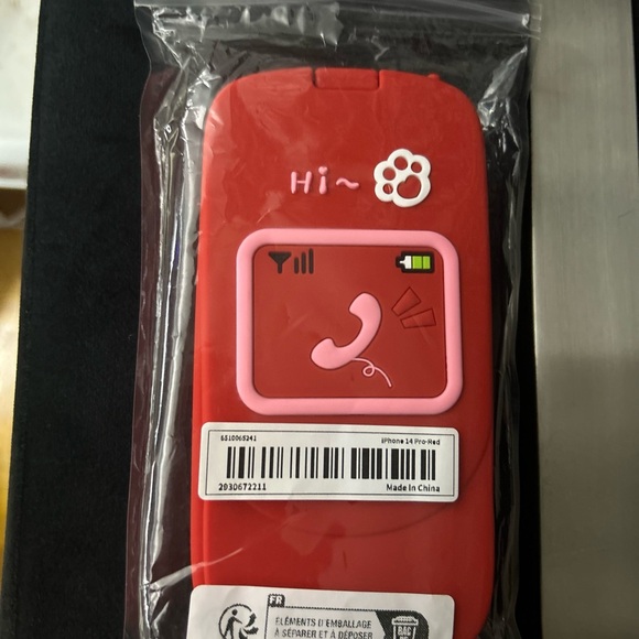 Fashionable Paw Print Phone Case with Mirror - Picture 4 of 5